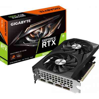 Відеокарта GIGABYTE GeForce RTX3050 8Gb WINDFORCE OC V2 (GV-N3050WF2OCV2-8GD) Вінниця