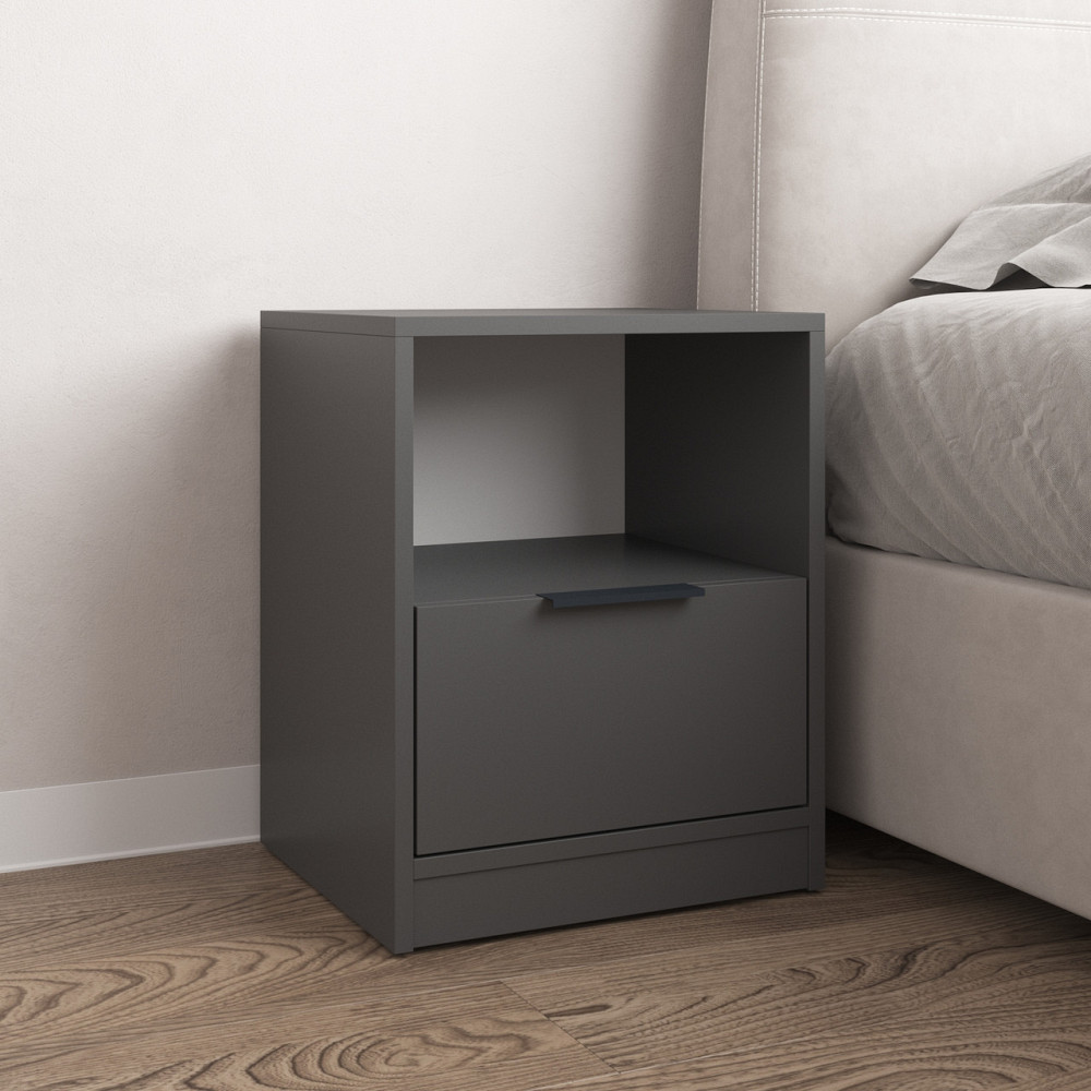 Тумба прикроватная VAYS M-31, с ящиком и полкой, ЛДСП, 40х35х50 см – для спальни Львов - изображение 3