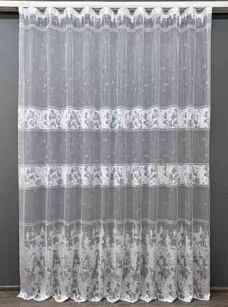 Тюль VR-Textil 1528т Преміум Жакард Білий 300х270 см (42-0347) Київ
