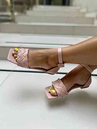 Meideli Босоніжки жіночі пудрові MEIDELI E839-33 літні, еко-шкіра/ Модні босоніжки на плоскій п Коломыя