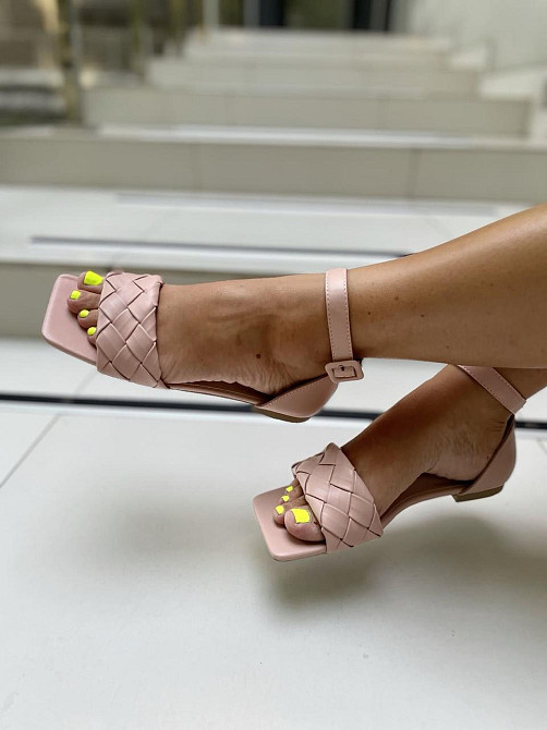 Meideli Босоніжки жіночі пудрові MEIDELI E839-33 літні, еко-шкіра/ Модні босоніжки на плоскій п Коломыя - изображение 4