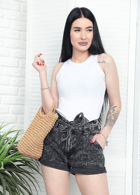 Майка женская рубчик Effy 46-48, Белый Киев - изображение 2