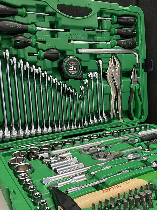 Універсальний набір інструменту 1/4", 3/8", 1/2" 144ед. TOPTUL GCAI144R Одеса - фото 2