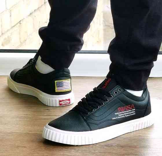 Кроссовки NASA Shuttle Чёрные Кеды Ванс Женские (размеры: 36,37,38,39,40) Видео Обзор Днепр