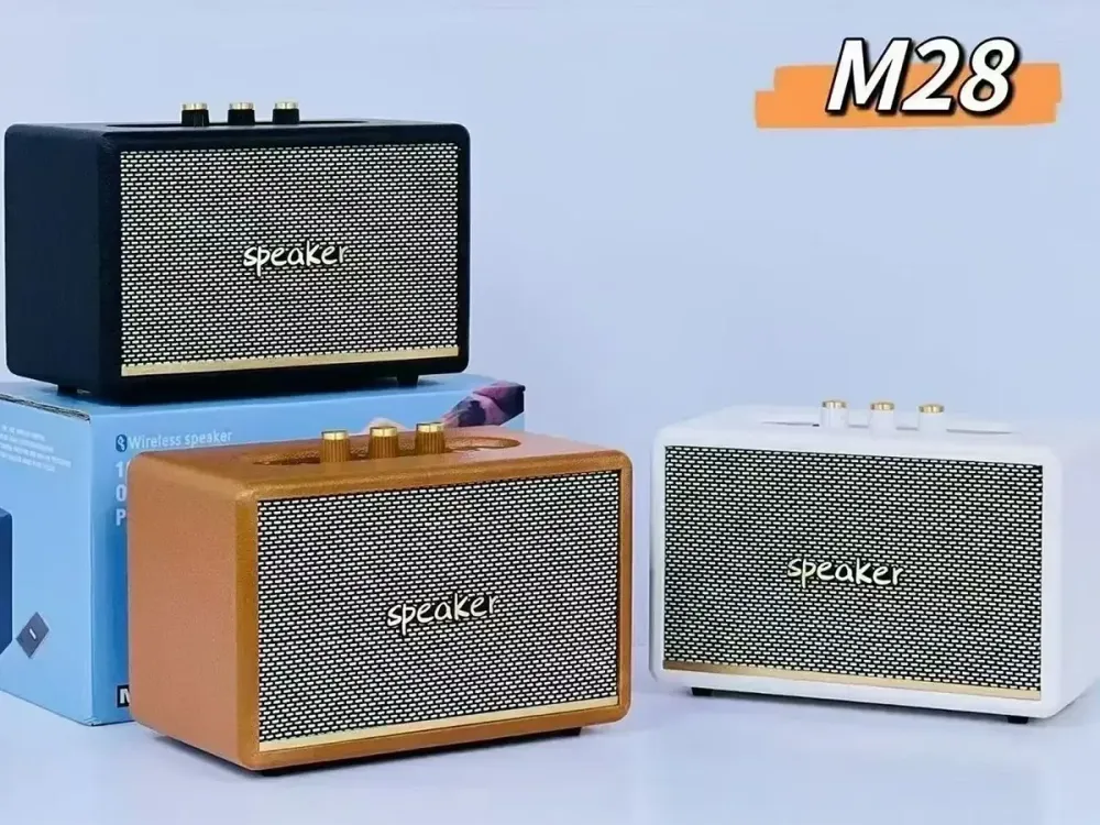 Мінідинамік Bluetooth M28 із LED-підсвіткою, FM-радіо, micro-USB зарядкою та підтримкою TF-карти Одеса - фото 1