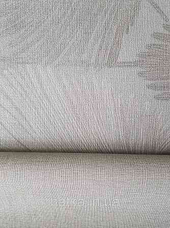 Шпалери вінілові на флізеліні AS creation Metropolitan stories By Time 0,53х10 листя папороті сріблясті сірі Київ