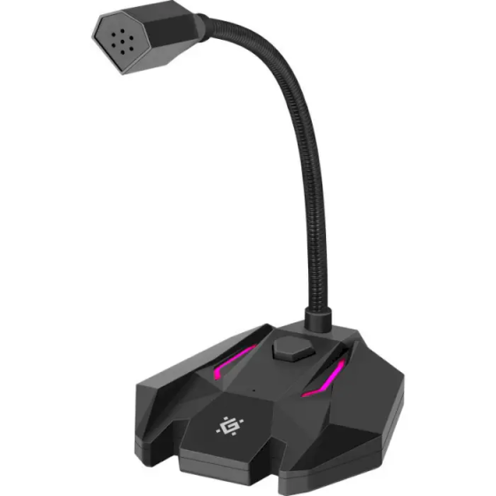 Стрімовий мікрофон Defender Tone GMC 100 USB LED (кабель 1.5м) Чорний Вінниця