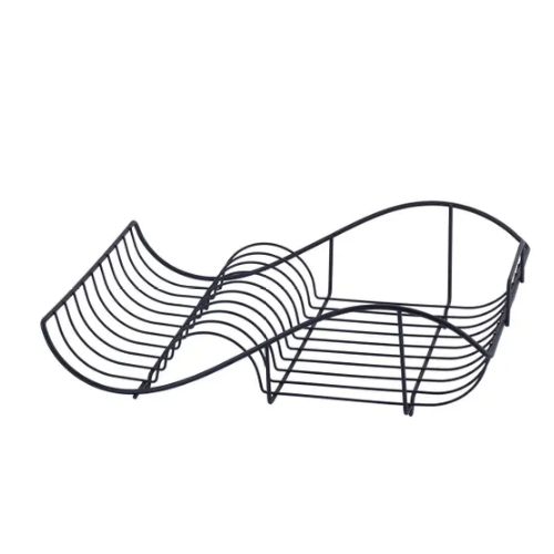 Сушарка для посуду 52*32*13см з піддоном хромована сталь чорний 0761C KAMILLE Житомир - фото 4