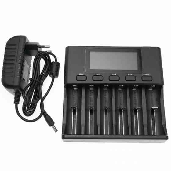 Зарядний пристрій LiitoKala Lii-S6, 6x(Lion/LiFePO4/NiMH/NiCd), Auto Polarity, Display (Lii-S6) Киев