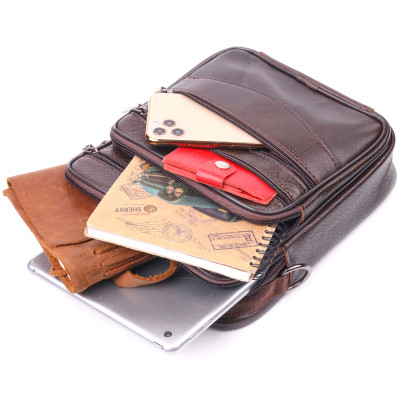 Сумка Vintage Мужская кожаная Коричневая (21274) Винница - изображение 9