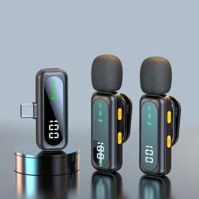 Беспроводной микрофон CS-0056 UHF, конденсаторный, всенаправленный, USB Type-C, Lightning, 3,5 мм, 6–10 часов работы Киев - изображение 7
