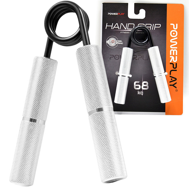 Эспандер ножницы алюминиевый кистевой PowerPlay 4322 сопротивление 68кг Hand Grip Киев - изображение 1