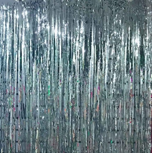 Дощик для фотозони 2 м на 1 м сріблястий Київ - фото 7