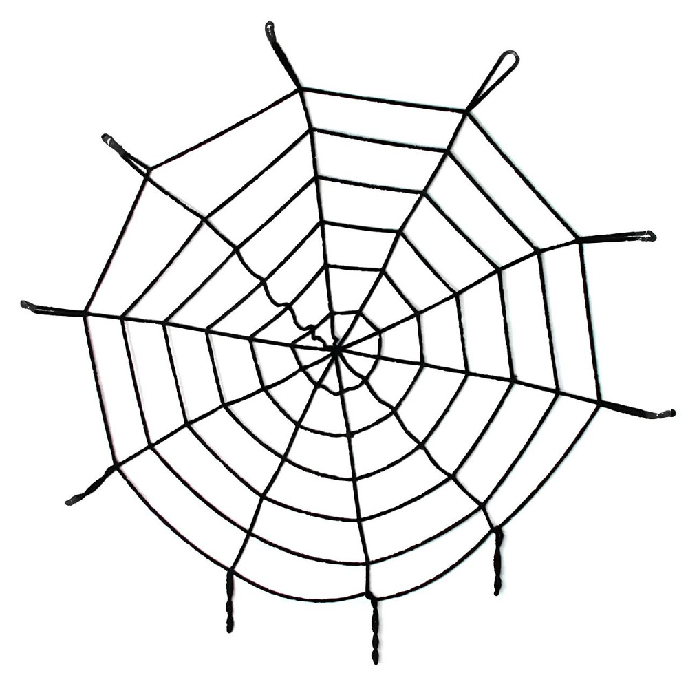 Декорация большой паутины RESTEQ, Жуткая паутина 150 см, Паутина декоративная, велюровая Киев - изображение 4