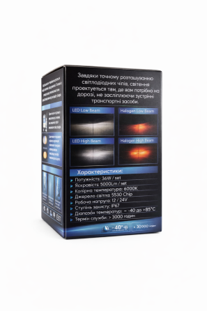 Комплект светодиодных ламп StarLight Compact Vision H3 Pk22s 6000K 12/24V (пассивное охлаждение) Харьков