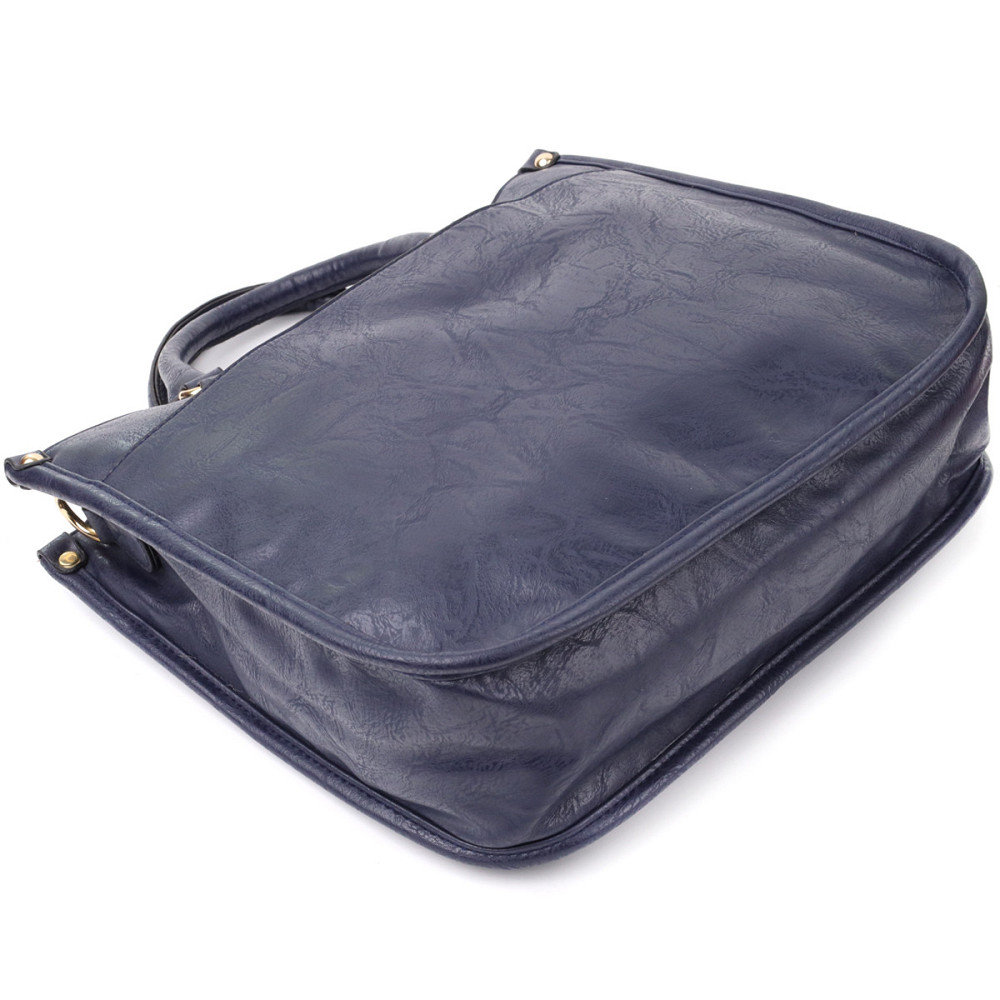 Ділова жіноча сумка з екошкіри Vintage sale_15132 Синій Київ - фото 4