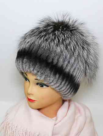 Шапка хутряна жіноча едельвейс Інесса Шиншиловий Харків