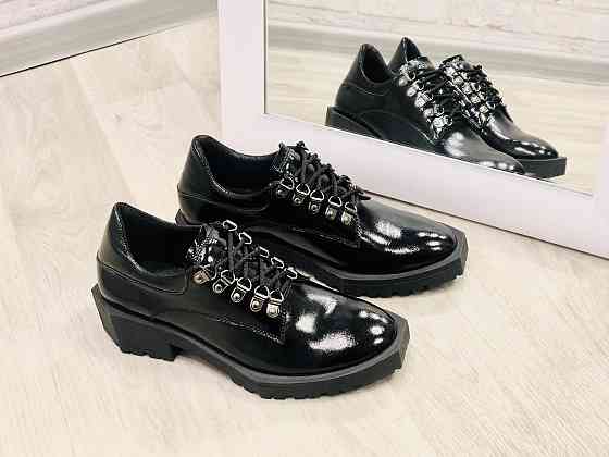 ЭФА Туфлі жіночі EFA T29 чорні (весна-осінь, шкіра лакована) (3164) Коломия