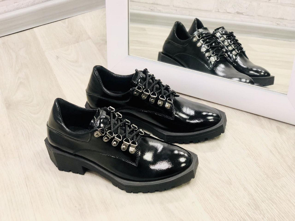 ЭФА Туфлі жіночі EFA T29 чорні (весна-осінь, шкіра лакована) (3164) Коломия - фото 3