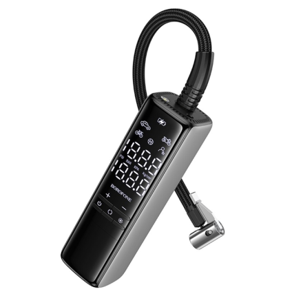 Компрессор автомобильный ведущий Borofone FC1 (Черно-серый) Киев