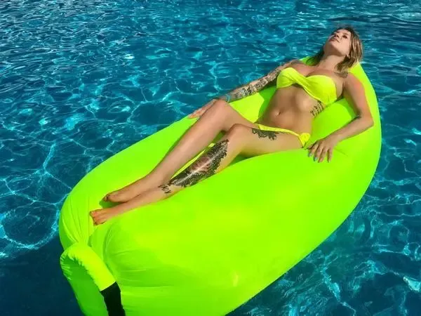 Ламзак надувной диван гамак матрас лежак Lamzac для отдыха, пляжа, природы 200х60 см Коломия - фото 7