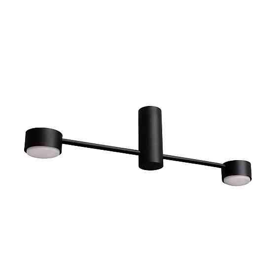 Люстра потолочная MSK Electric Copter на два круглых плафона под лампы GX53 черная NL 8041-2 BK Одесса