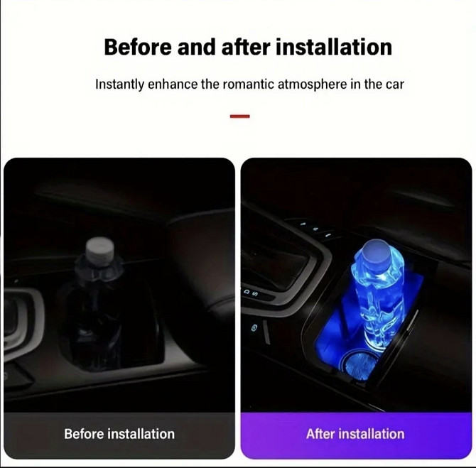 Підстаканник з LED підсвіткою в автомобіль Смела - изображение 3