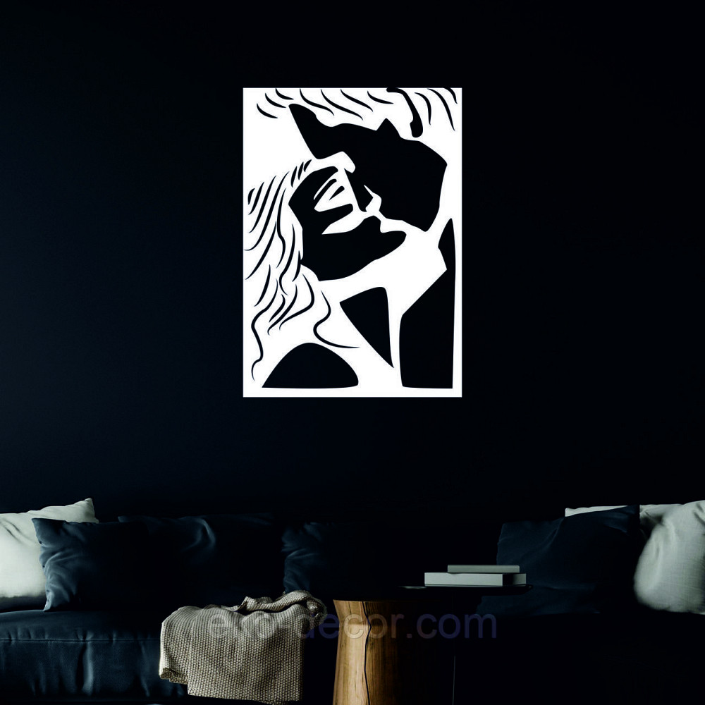 Декоративне настінне Панно «Поцілунок», Декор на стіну 90*63 см, Білий Київ - фото 7