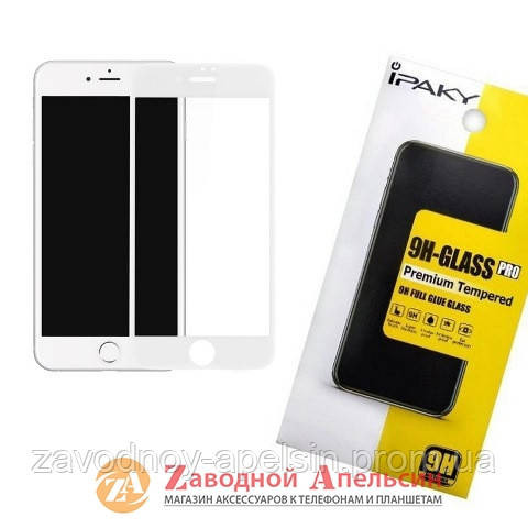 Захисне скло iPhone 6 6S Full Glue Glass white Одеса - фото 1