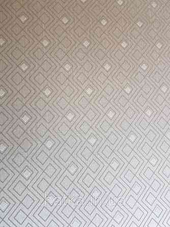 Текстильні шпалери на флізеліновій основі Cador Rasch Textil 086569 темно-бежева основа квадрати геометрія Київ