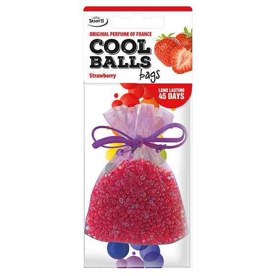Ароматизатор для авто мішочок "Cool Balls" Strawberry (Полуниця) 25г Tasotti Київ
