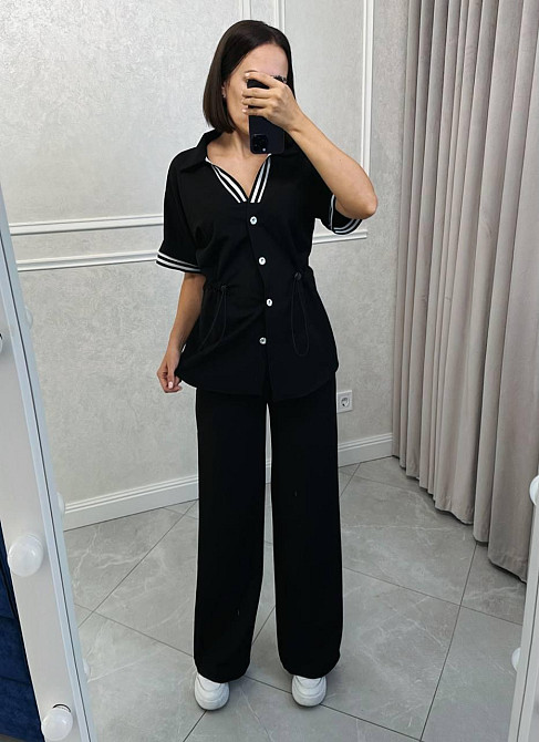 Женский костюм двойка: пиджак и штаны с лампасами в стиле спорт шик турецкий тиар 48/52 Одесса - изображение 6