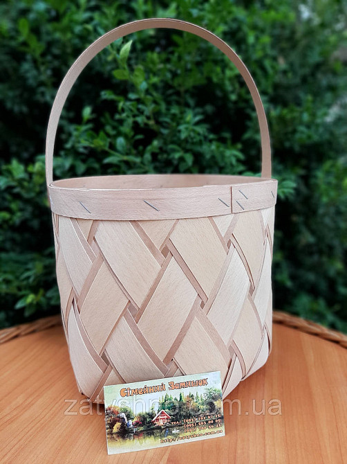Корзина из шпона плетеная Киев - изображение 4