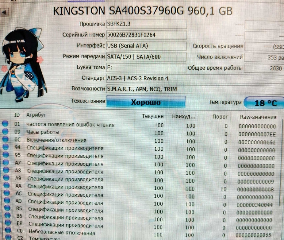 SSD диск Kingston SSD A400 960GB 2.5" SATAIII. Харків - фото 1