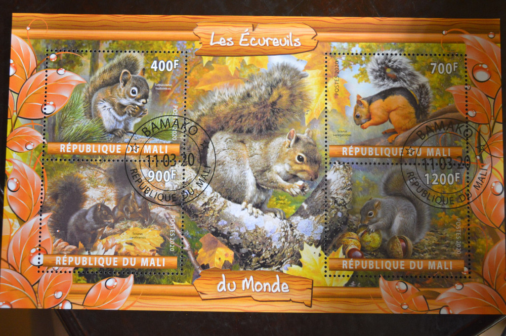 Малі. Марки. Фауна. Блок. 2020 рік (У-2) Полтава - фото 1