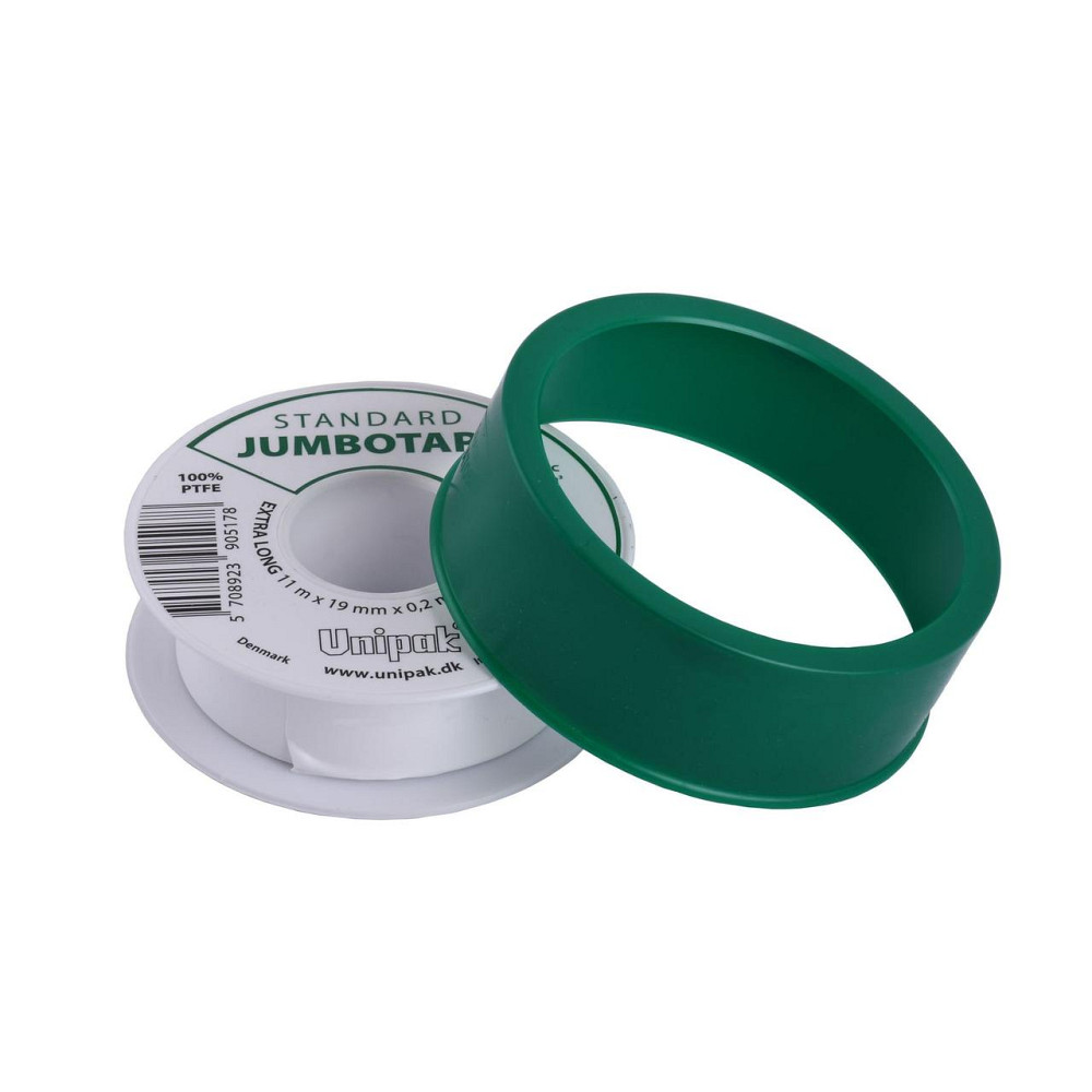 Фум стрічка тефлонова Jumbotape standard UNIPAK (11 м х 19 мм х 0,2 мм) Київ - фото 1
