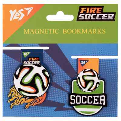 Закладки для книг Yes магнітні Football, 2шт (708111) Вінниця