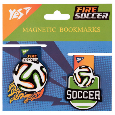 Закладки для книг Yes магнітні Football, 2шт (708111) Вінниця - фото 1