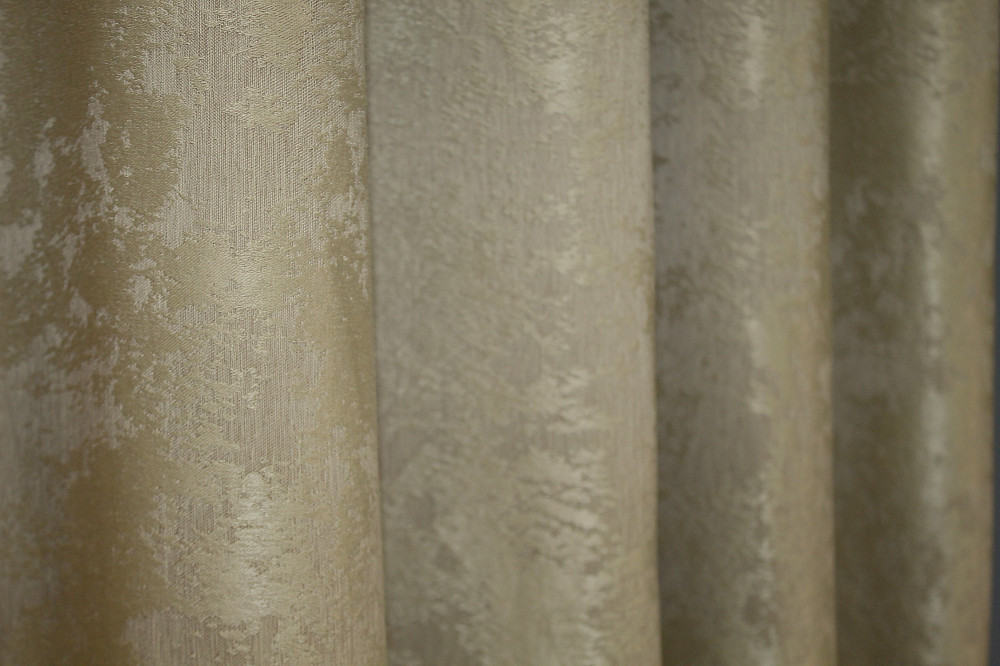 Комплект коротких штор VR-Textil Жаккард Sultan XO № 1284ш Золотистый 130х170 см 2 шт (35-0087) Киев - изображение 6