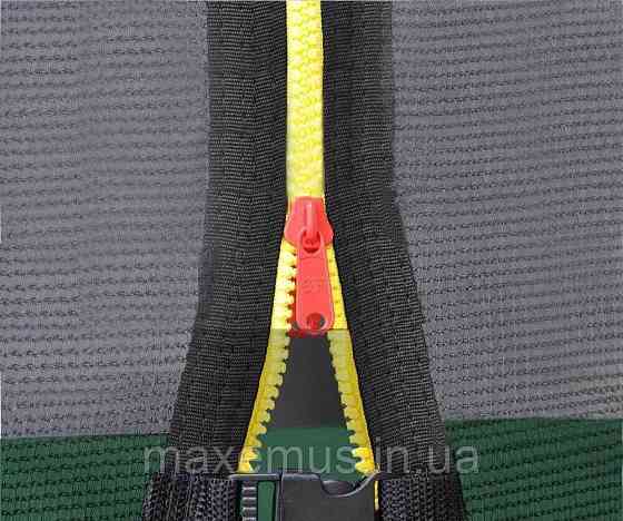 1 Батут детский с внутренней защитной сеткой 252 см батут атлето с лестницей для детей и взрослых зеленый Мостиська