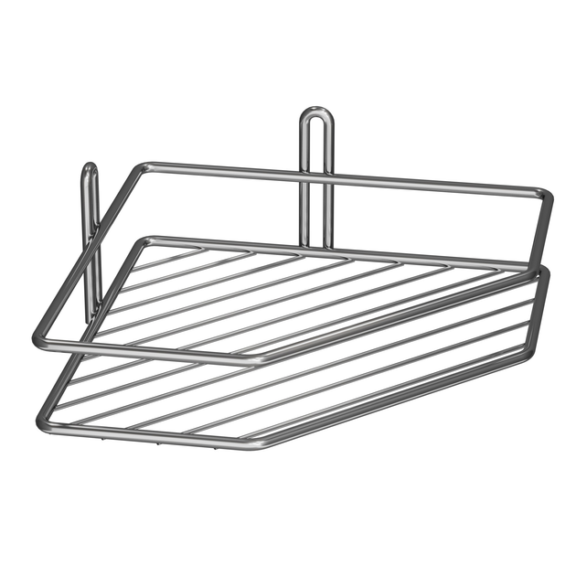 Полка угловая хром 1 ярусная Харьков - изображение 1