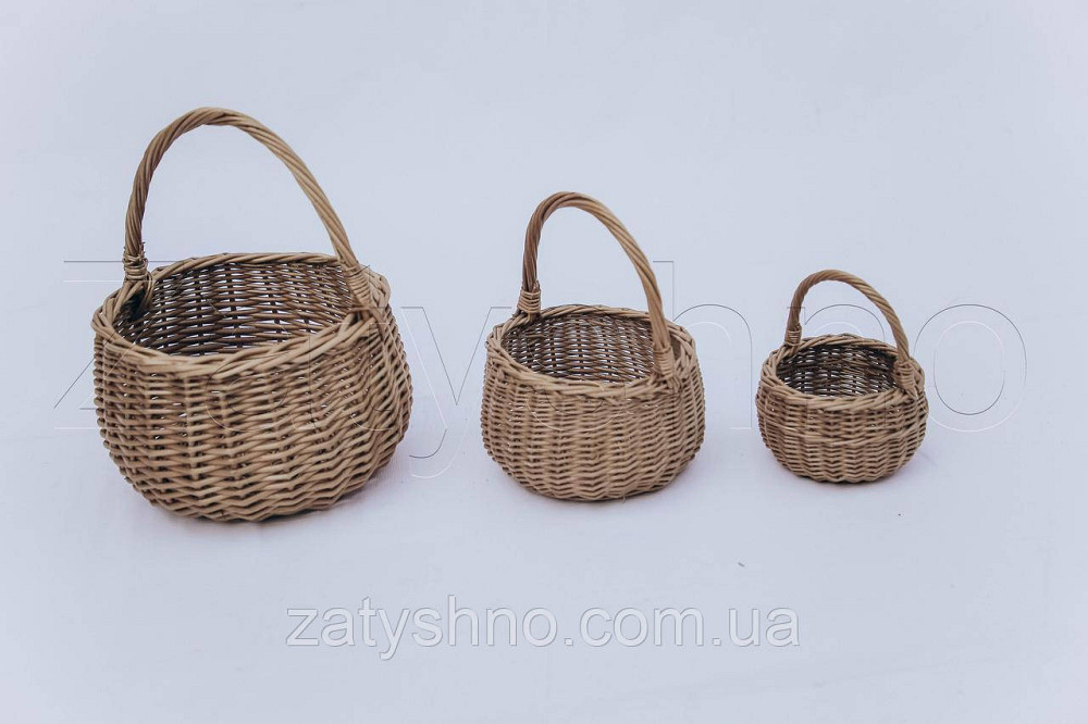 Корзинка из лозы маленькая | корзинки з лози декоративні | плетеная корзинка из лозы Киев - изображение 7