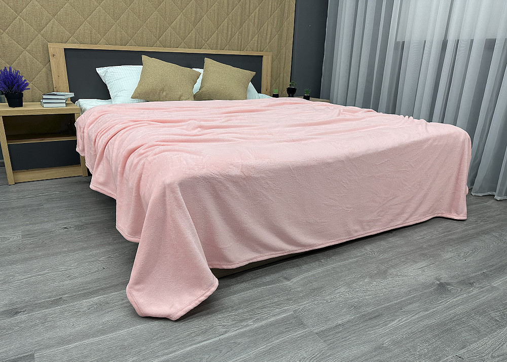 Плед-покривало Decorator WellSoft 150х210 см однотонний Рожевий (87-167) Київ - фото 7