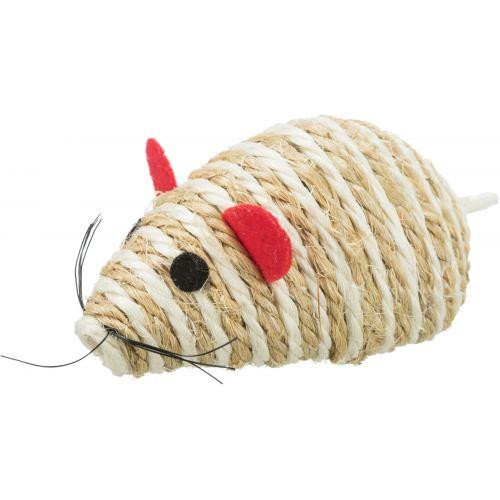 Игрушка Trixie Мышка с погремушкой для кошек, 10 см (сизаль) Киев - изображение 2