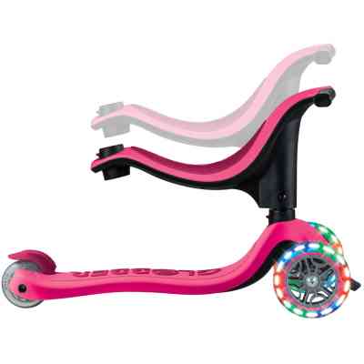 Самокат Globber Go Up Sporty 360 колеса з підсвіткою Фуксія (456-610) Вінниця