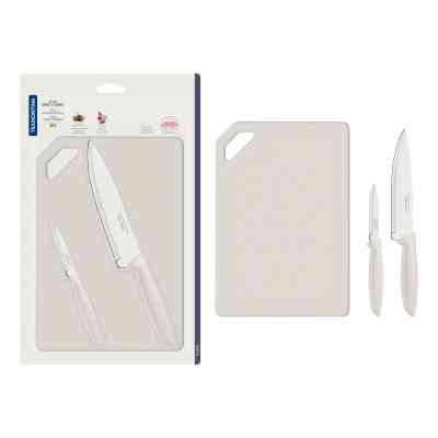 Набор ножей Tramontina Plenus Light Grey 3 предмети (23498/314) Винница