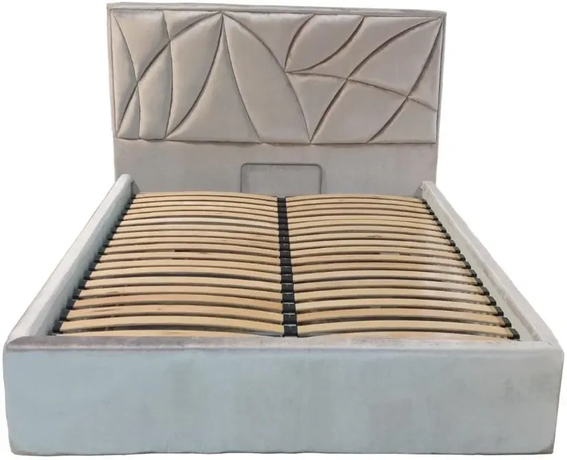 Кровать Aurora Comfort 120 х 190 см Simple С подъемным механизмом и нишей для белья Серый Киев - изображение 2