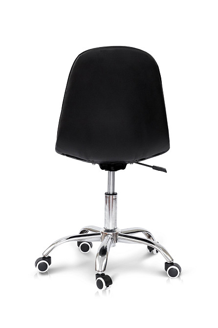 Стілець офісний Марсель, шкірзам чорний Київ - фото 3