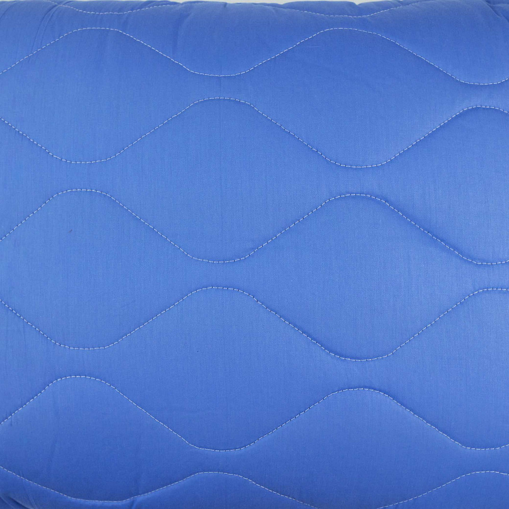 Подушка конопляна стьобана YouStar 50х70 см чохол 100% бавовна Сатин (Синій) Суми - фото 3