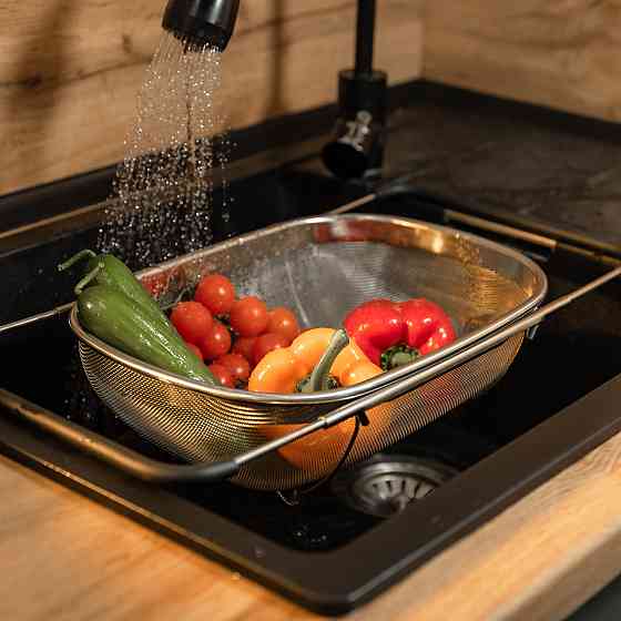 Дуршлаг для мытья овощей и фруктов из нержавеющей стали Киев